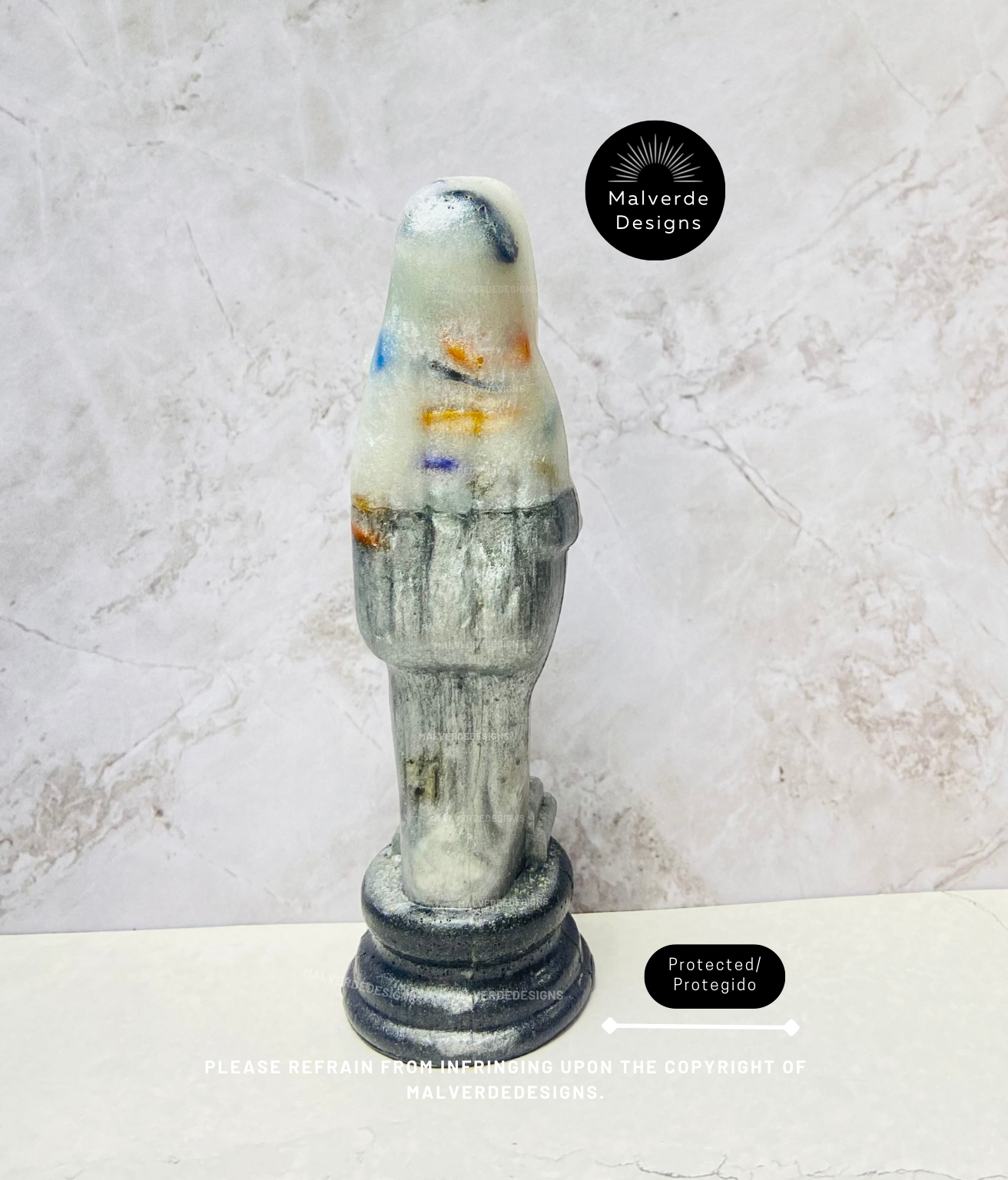 Statue de protection Sainte Mort 5 pouces, Estatua de la Santa Muerte 5" pulgadas, Estatua de protección