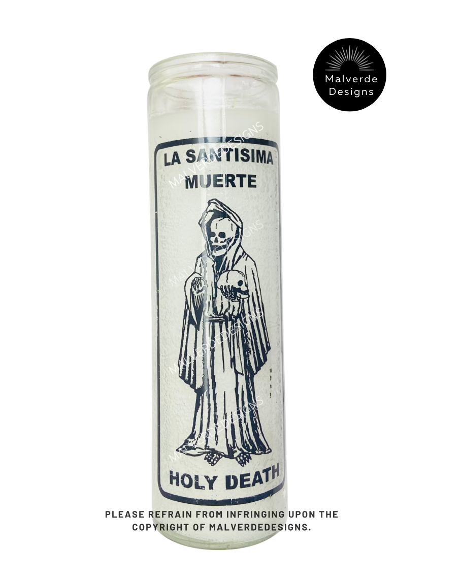 Vela de Cristal Abren Caminos de la Santa Muerte, Vela de Limpieza