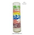 Money Drawing Glass Candle, vela de vidrio para atraer dinero