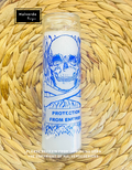 Protection From Enemies Glass Candle, Cleansing Candle, Proteccion Contra Enemigos Vela De Vidrio, Vela De Limpia