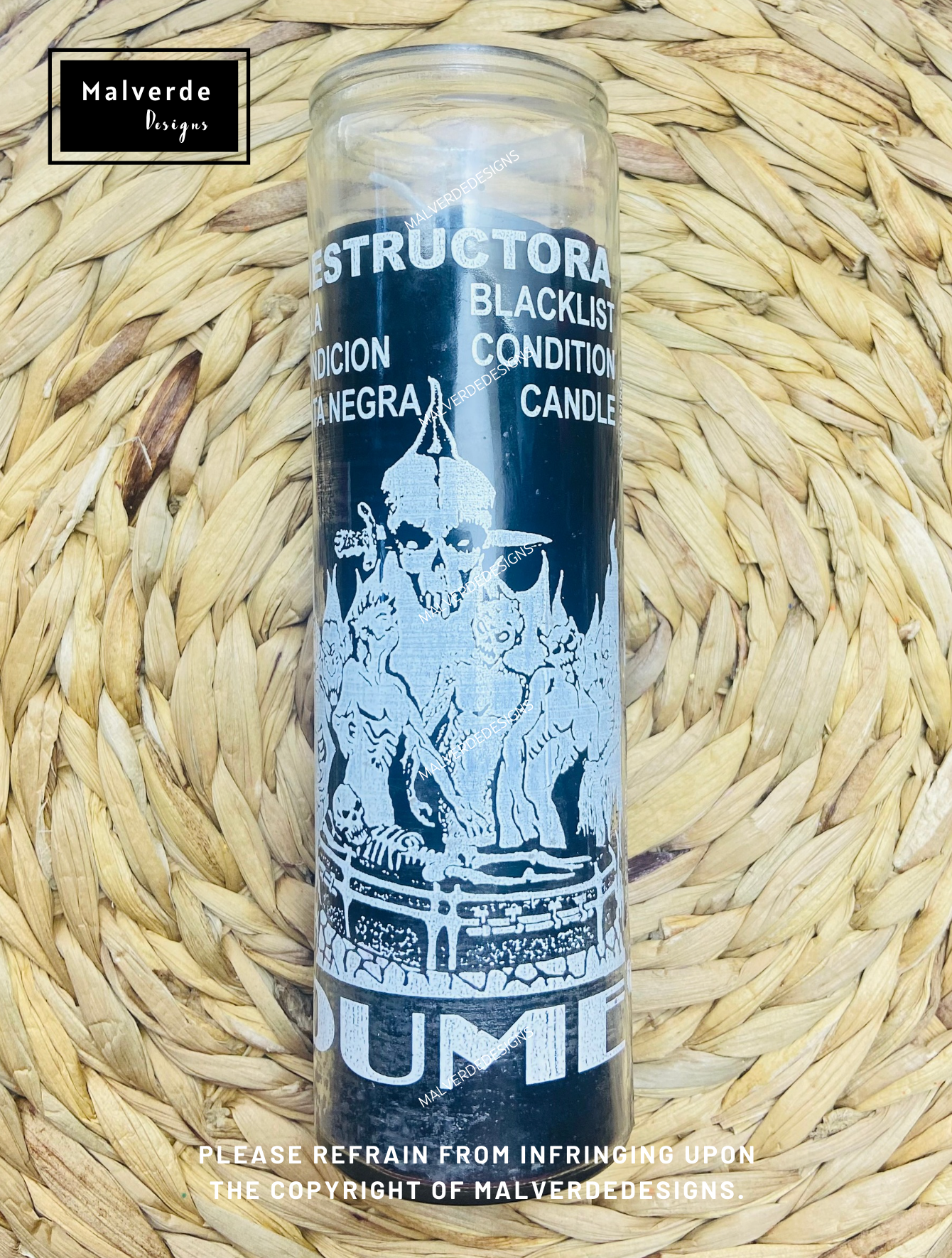 Dume Glass Candle, Vela De Dume de Vidrio