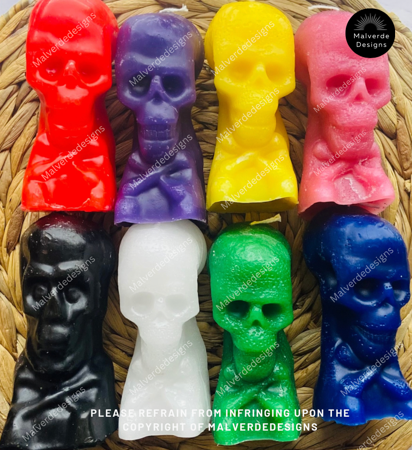 Skull Candles, Velas De Calavera, Open Roads, Love Spells, Money, Hechizo De Amor, Abre Camino, Dinero, Éxito