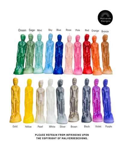 Bougies en forme d'homme, Bougies de figurine, Rituels, Velas De Figuras De Hombre, Velas De Figura