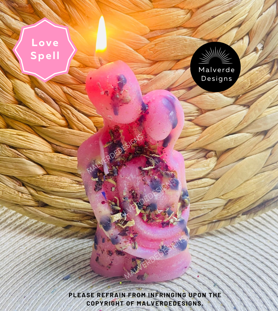 Love Spell, Pink couples candle, Come To Me, Velas De Amor, Velas De Pareja Rosita, Ven a Mi