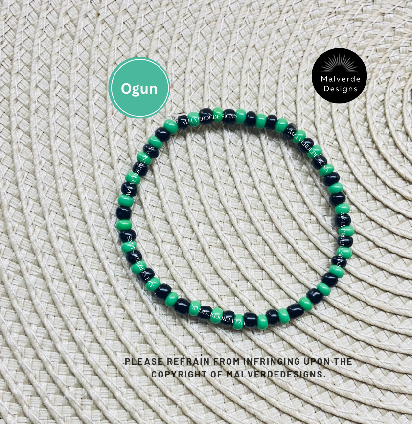 Orisha Adjustable Bracelets, Elegua, Ogun, Obatala, Oshun, Yemaya, Chango, Orula