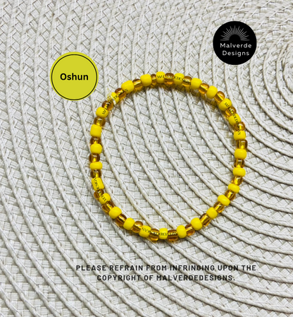 Orisha Adjustable Bracelets, Elegua, Ogun, Obatala, Oshun, Yemaya, Chango, Orula