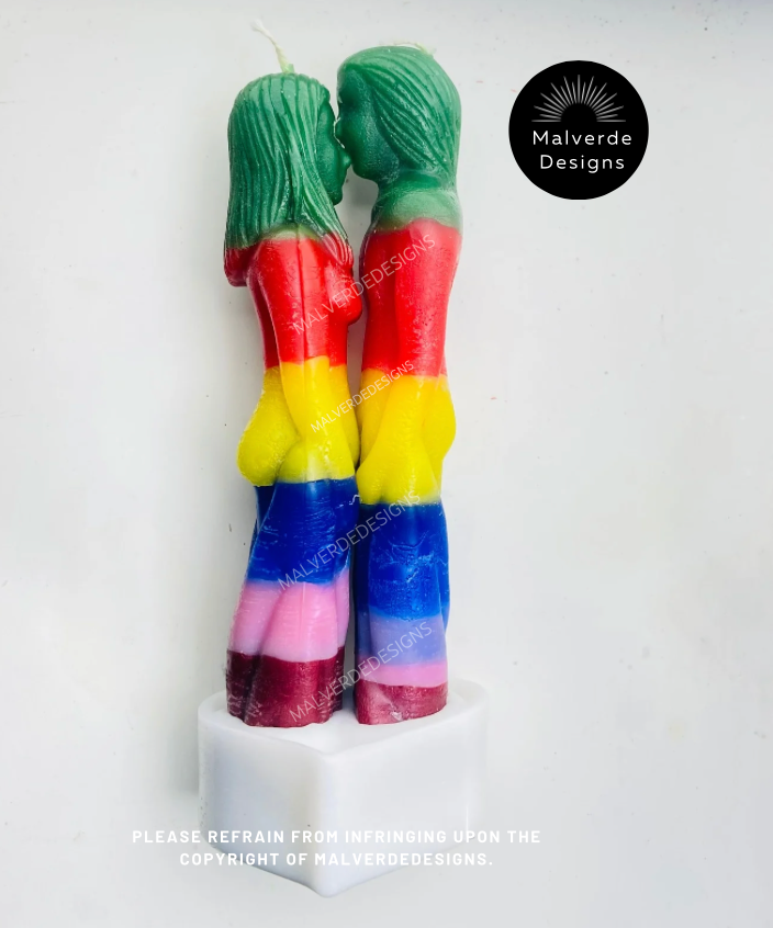 Open Roads Couples Candle Cleansing Spell, Hechizo De Abre Caminos Vela De Pareja