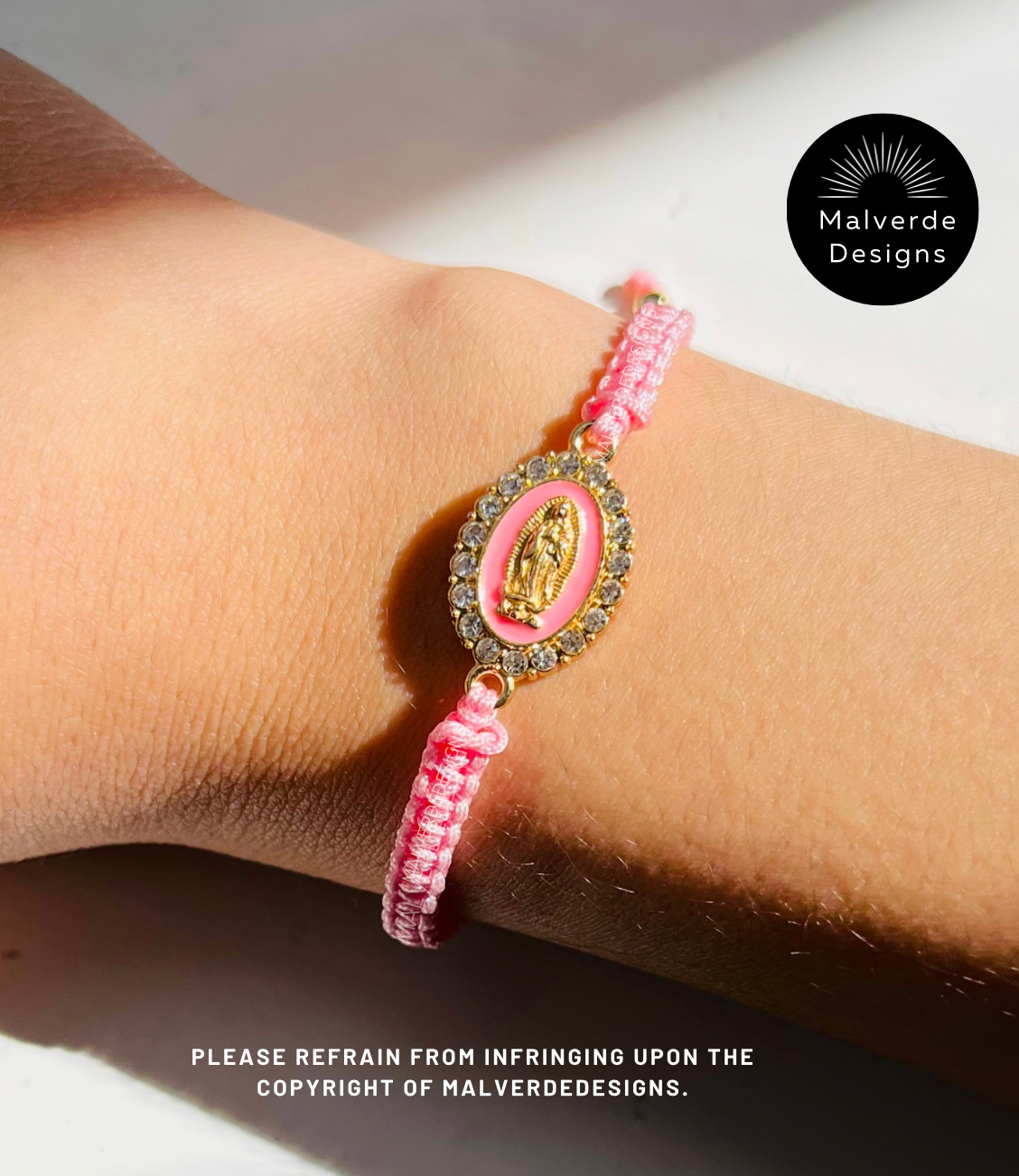 Our Lady of Gudalupe Protection Bracelet, Virgen Mary Bracelet, Pulsera de proteccion Guadalupe