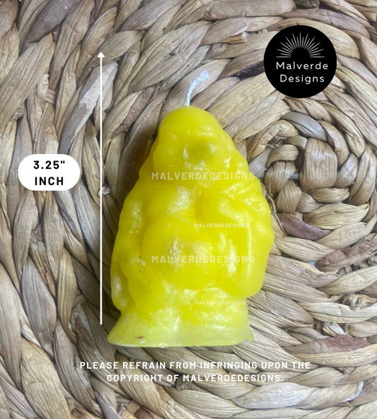 Yellow Buddha Figure Candle 3.25" Inch, Success and Abundance, Fortune and Luck candle, Vela Buda Amarillo de Figura de 3.25 pulgadas, Éxito y Abundancia (Copy)