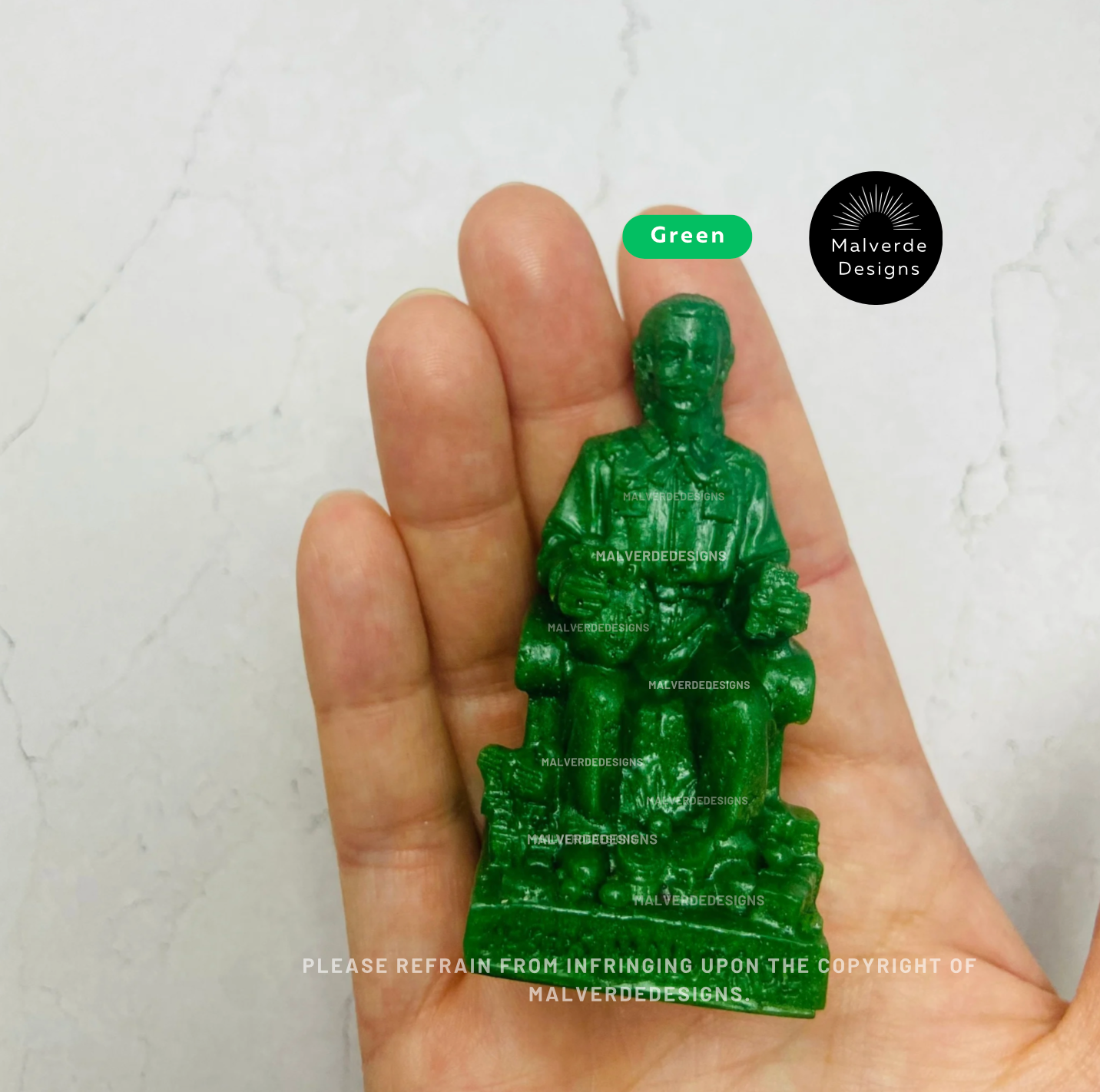 Statue de Jesús Malverde de 3 pouces, statue de protection pour autel, Estatua de Jesús Malverde de 3 pulgadas, Estatua de protección para el altar