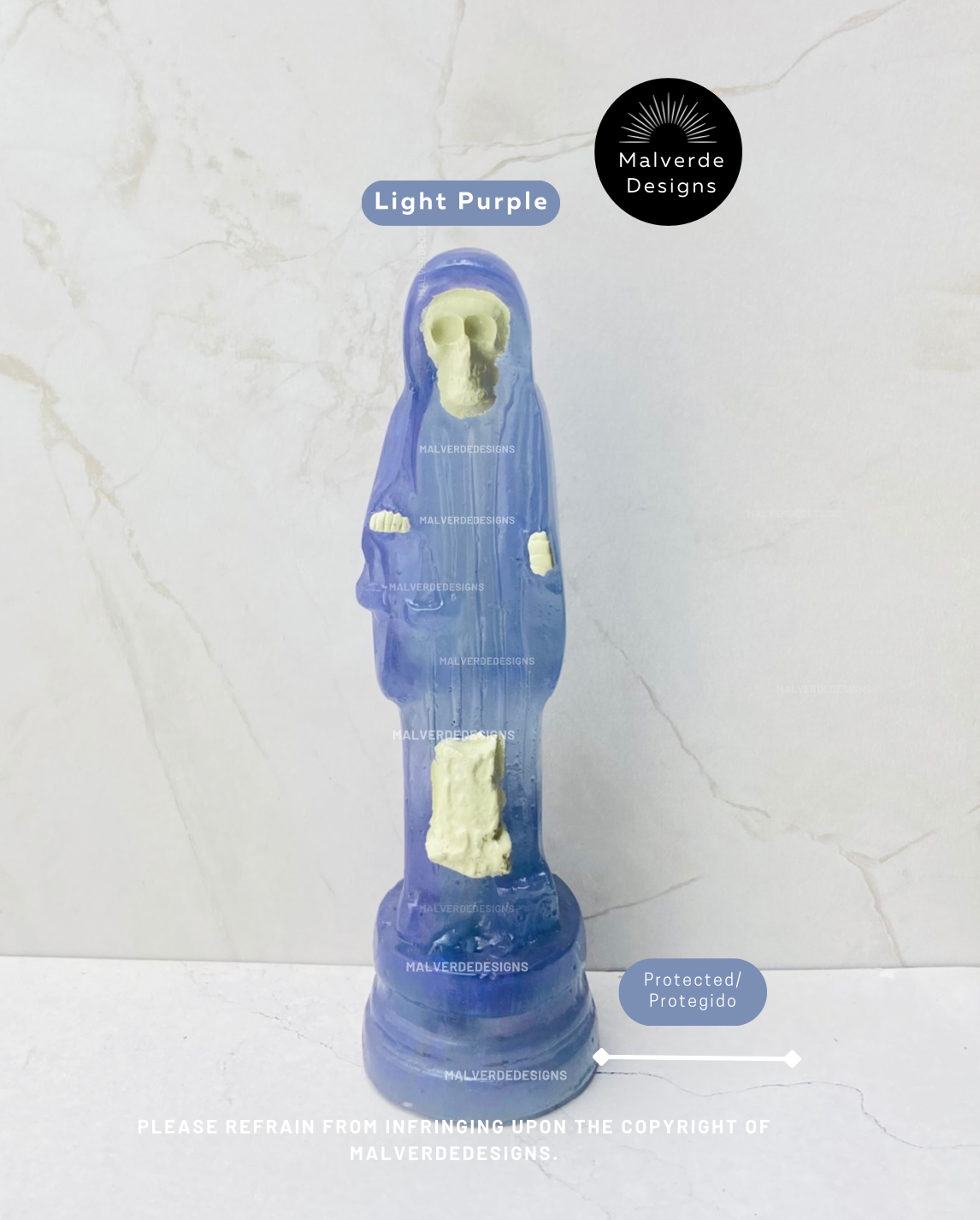 Statue de protection Sainte Mort 5 pouces, Estatua de la Santa Muerte 5" pulgadas, Estatua de protección