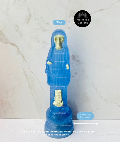 Statue de protection Sainte Mort 5 pouces, Estatua de la Santa Muerte 5" pulgadas, Estatua de protección