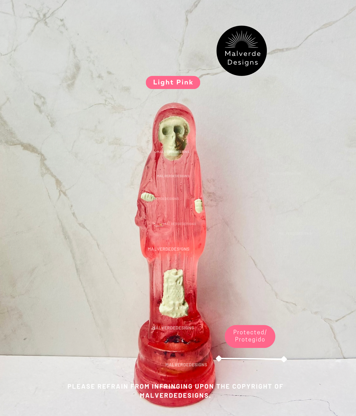 Statue de protection Sainte Mort 5 pouces, Estatua de la Santa Muerte 5" pulgadas, Estatua de protección