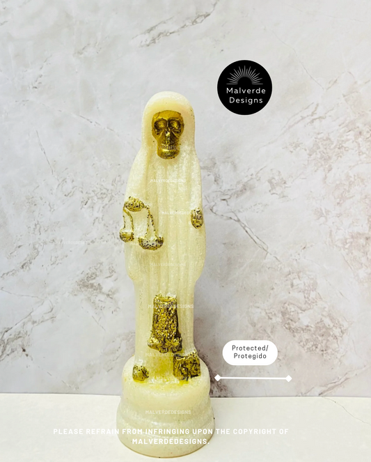 Statue de protection Sainte Mort 5 pouces, Estatua de la Santa Muerte 5" pulgadas, Estatua de protección