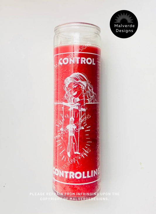 Controlling Red Love Glass Candle, Vela de Amor Rojo de Control, Love Spell, Hechizo de Amor