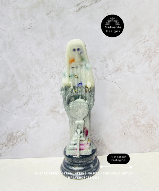 Statue de protection Sainte Mort 5 pouces, Estatua de la Santa Muerte 5" pulgadas, Estatua de protección