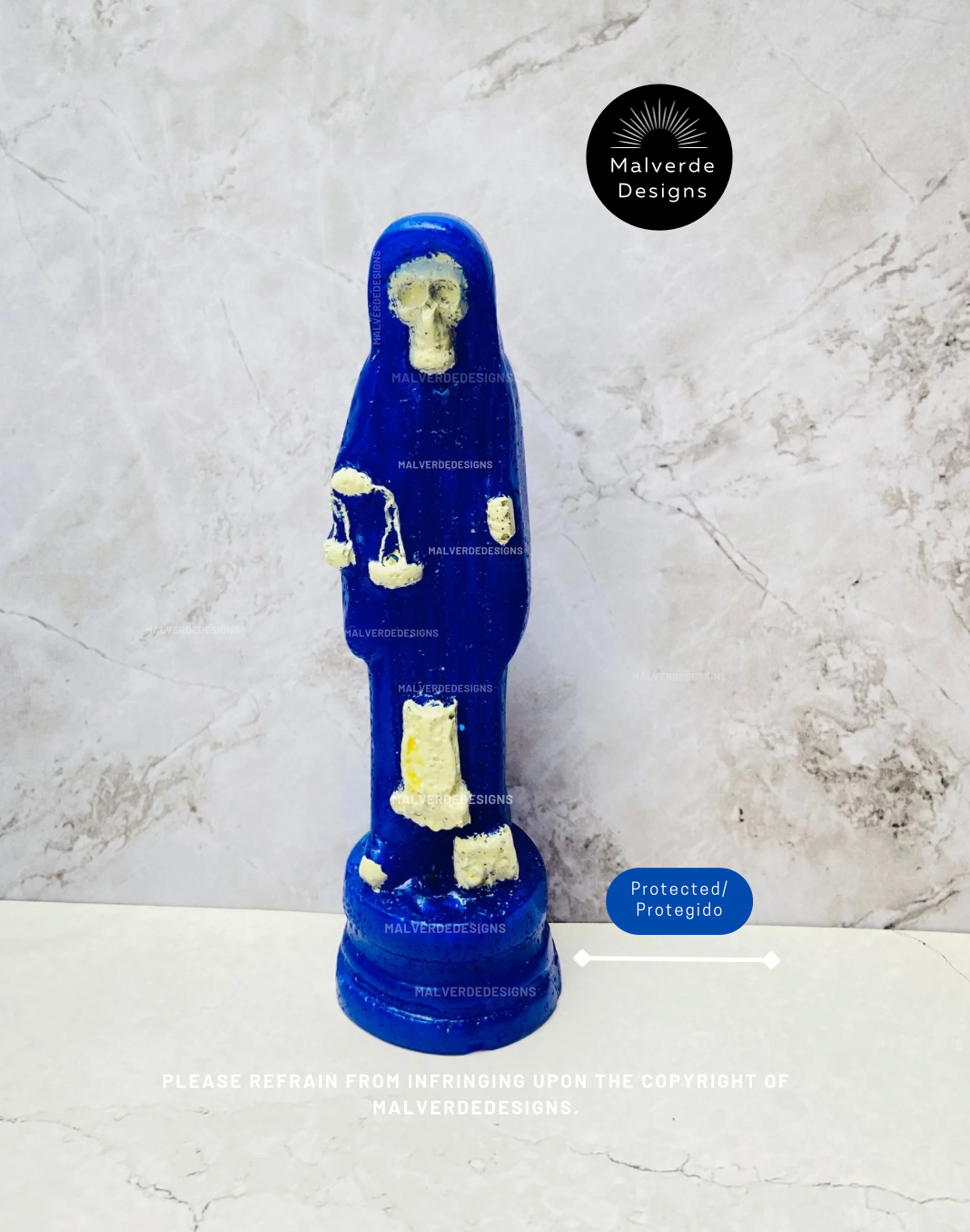 Statue de protection Sainte Mort 5 pouces, Estatua de la Santa Muerte 5" pulgadas, Estatua de protección
