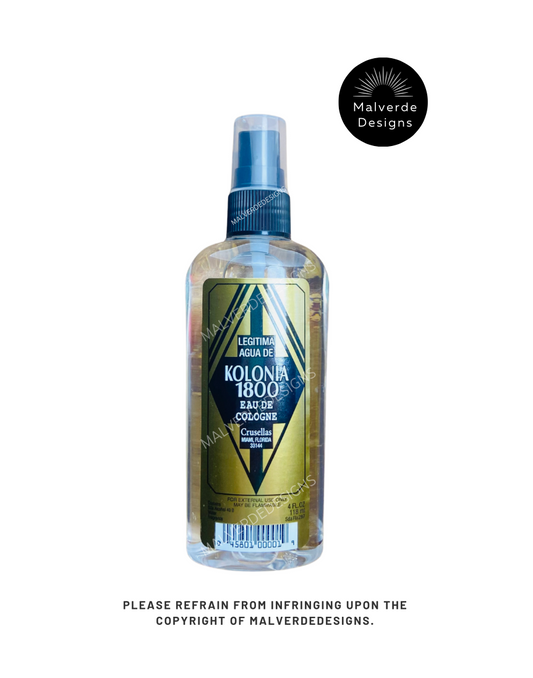Kolonia 1800 EAU De Cologne, Colonia 4 Fl Oz/118ml