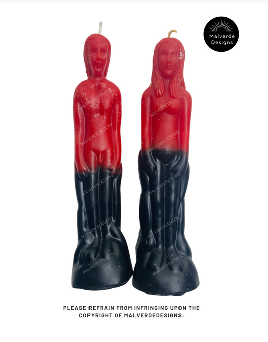 Double Action Reversible Figure Candles, Velas de Figure Doble Accion Reversible