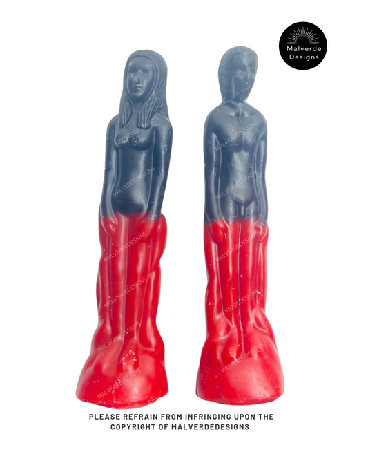 Double Action Reversible Figure Candles, Velas de Figure Doble Accion Reversible