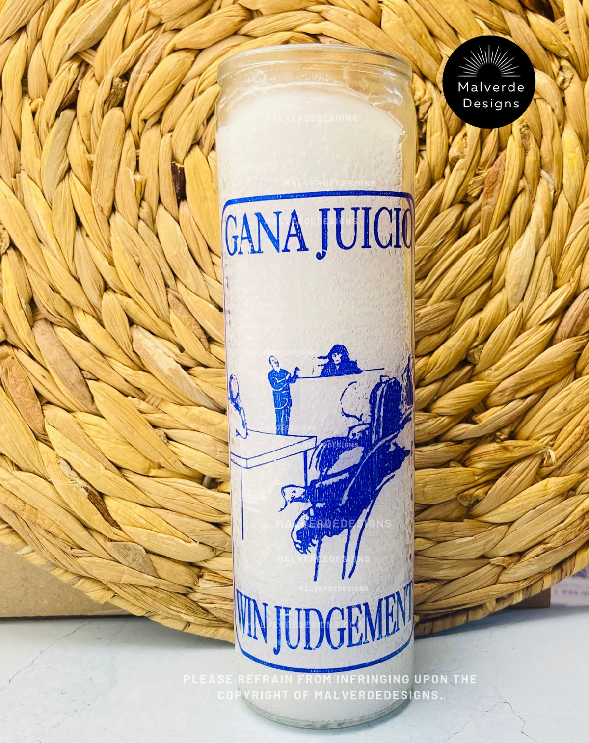 Win Judgement Candle, Court Candle, Gana Juicio, Vela de Corte